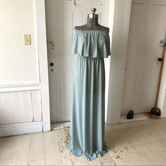 Show Me Your MuMu Hacienda Formal Maxi Dress Sage Green - Picture 7 of 16